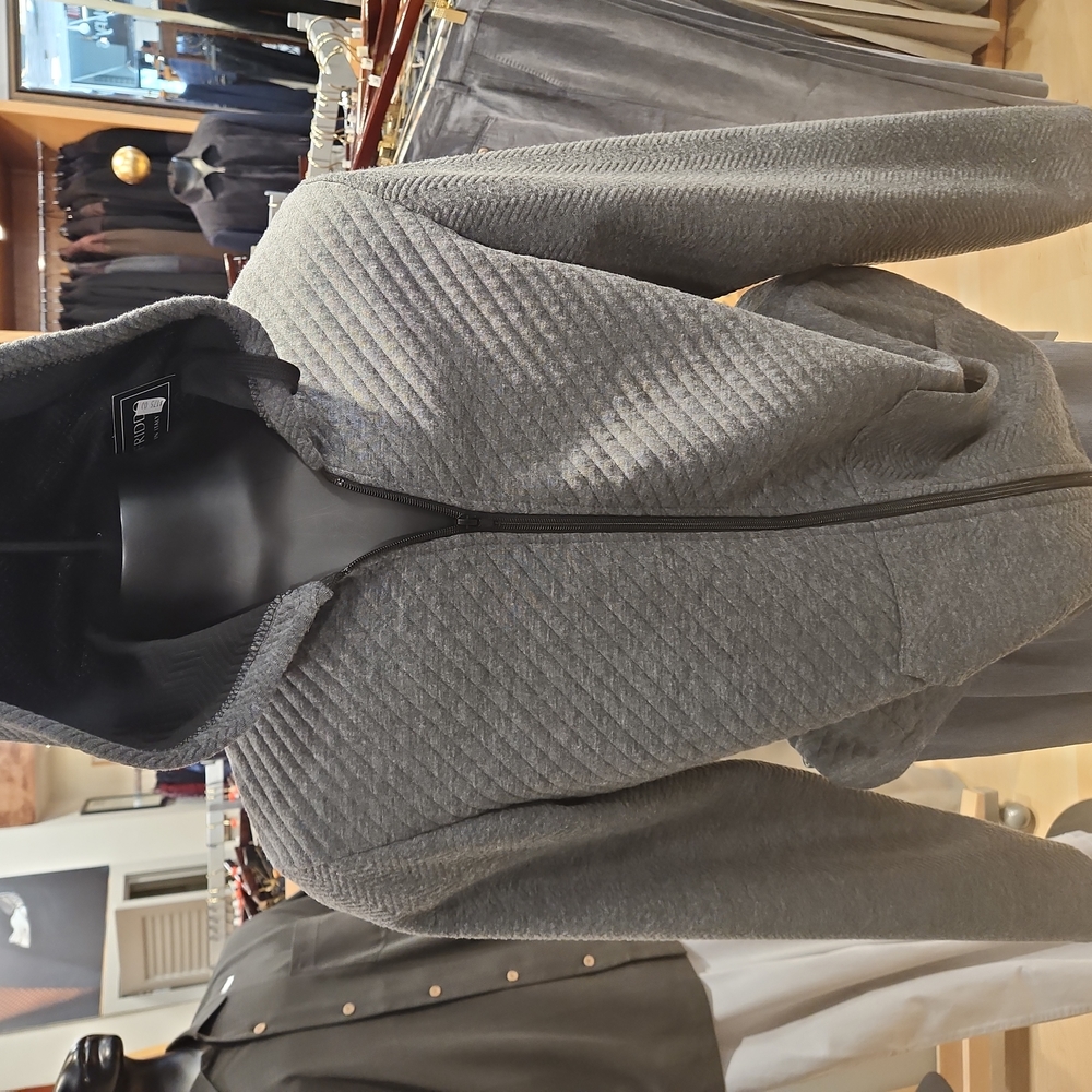 Hooded lightweight full zip  jacket.  Made in Italy